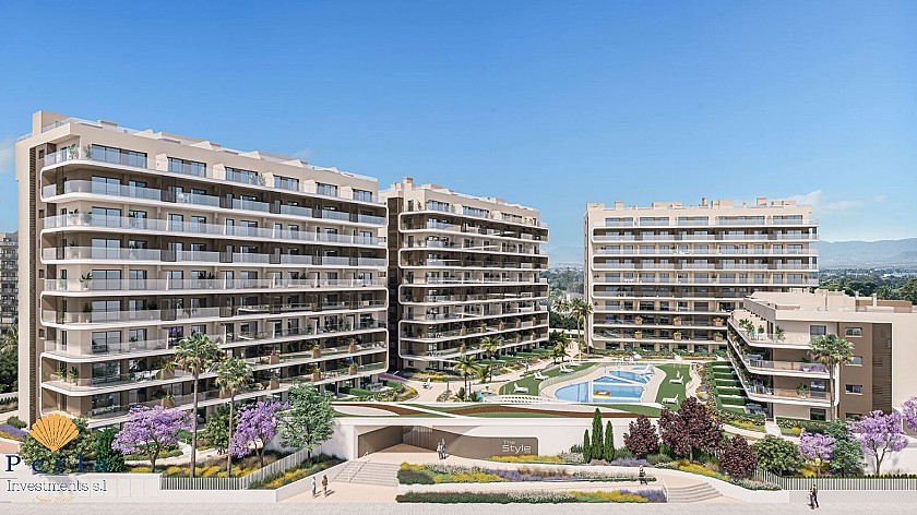 Apartamento moderno de 3 habitaciones en Alicante