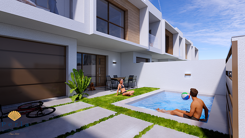 Modern terraced house in Los Alcázares