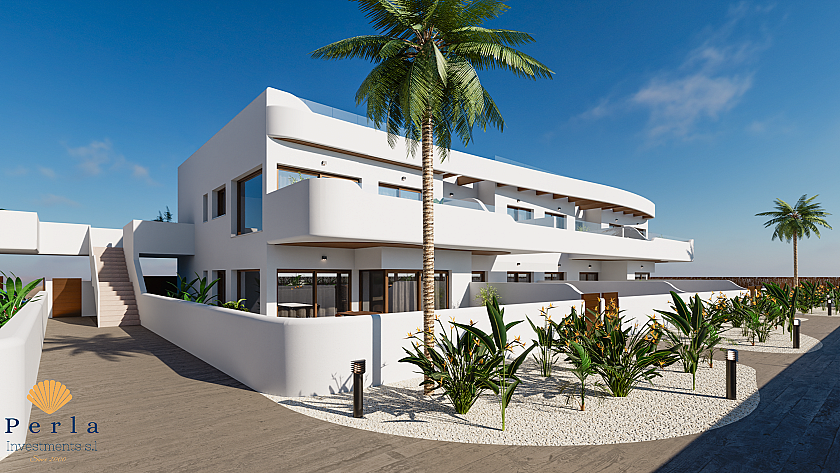 Bungalow con solarium en Los Alcázares - Perla Investments