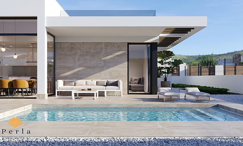 Chalet en un campo de golf